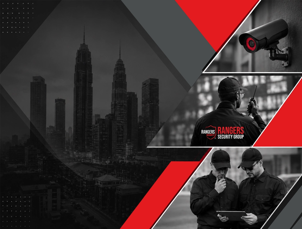 Security experts performing on-site activities, representing modern security challenges and the critical need for professional on-site security guard services