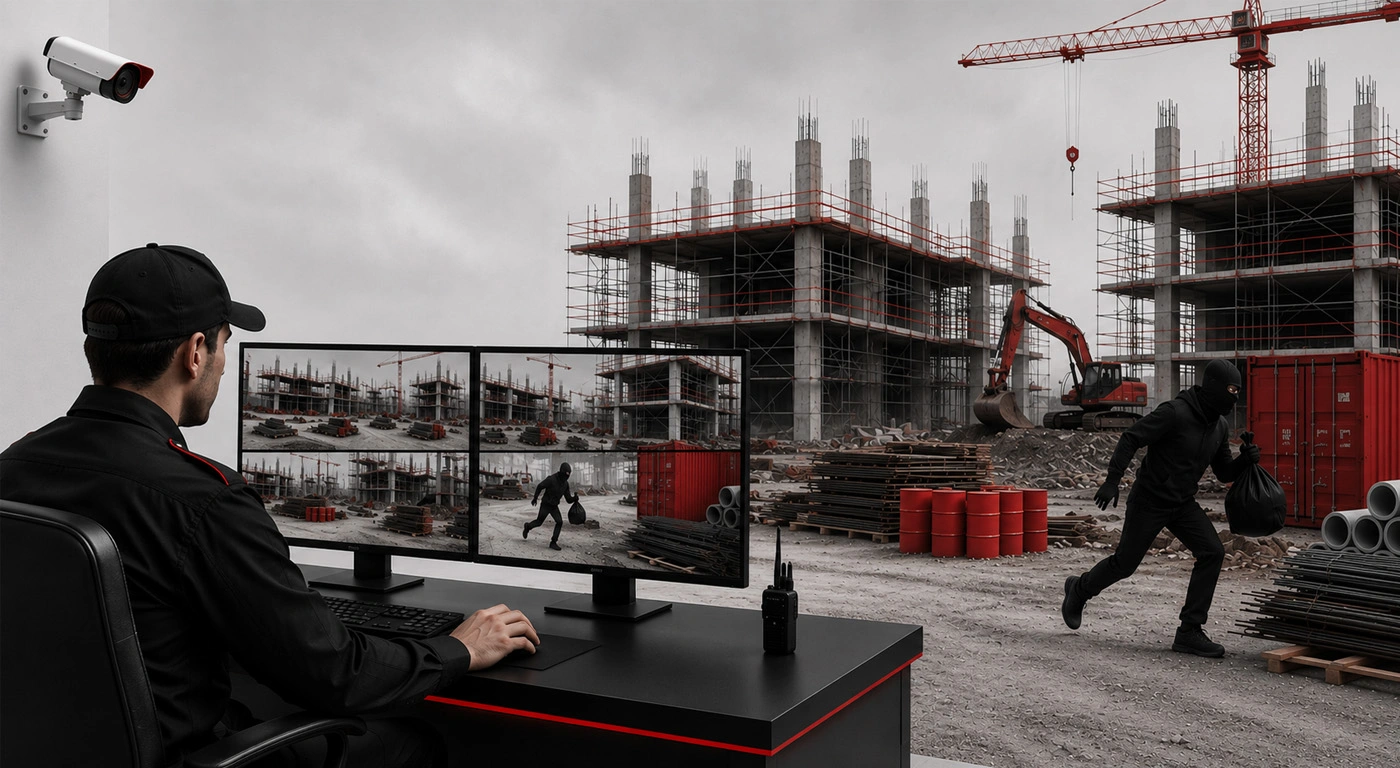 24/7 construction site video monitoring preventing theft and vandalism