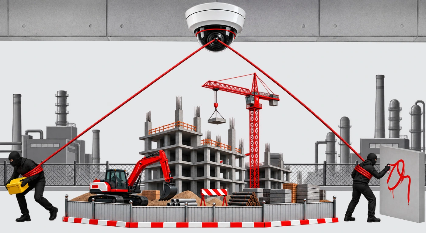 24/7 construction site video monitoring preventing theft and vandalism
