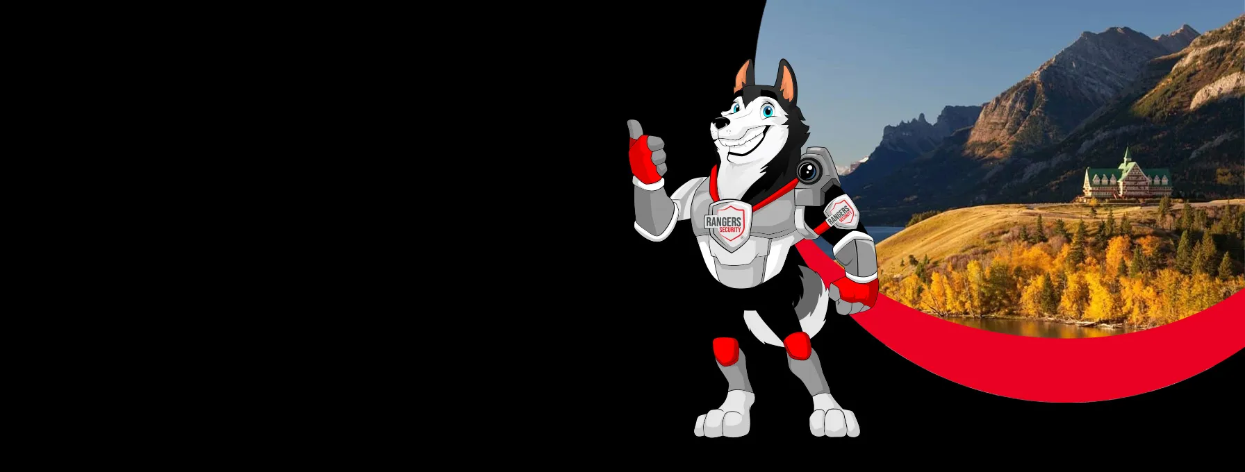 Rangers Security Group mascot highlighting professional security services in Lethbridge, protecting all industrial sector assets.
