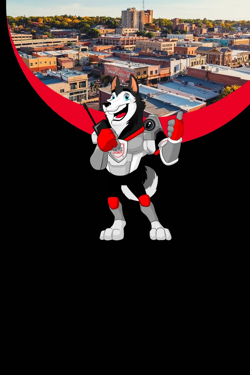 Rangers Security Group mascot showcasing professional Medicine Hat security solutions, delivering reliable protection for businesses and assets.