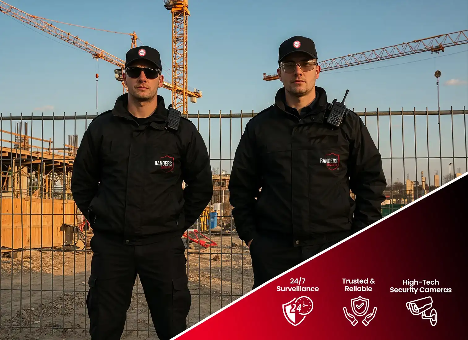 uniformed security professionals in New Brunswick ensuring trusted on-site protection by Rangers Security Group