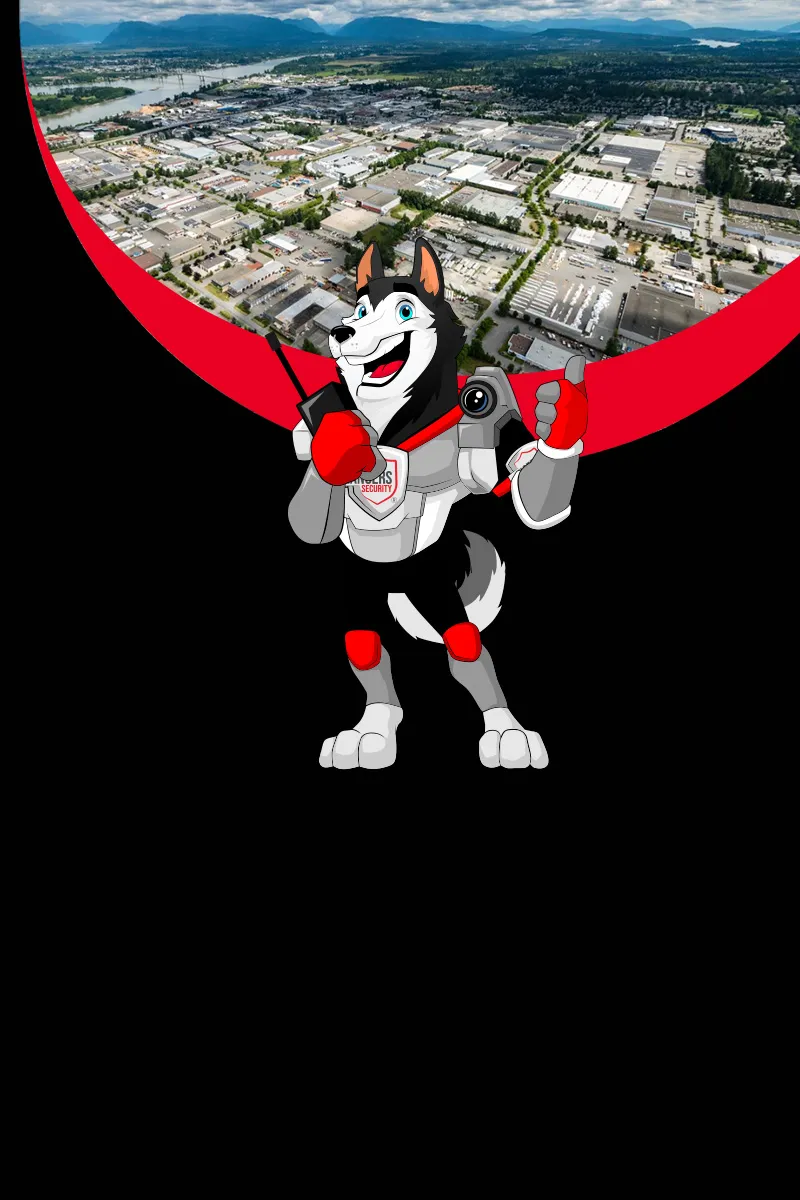 Rangers Security Group's mascot symbolizing reliable protection in Langley, ensuring safety for commercial and industrial environments